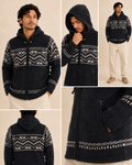 Handmade Himalayan Wool Jacket - Charcoal Black