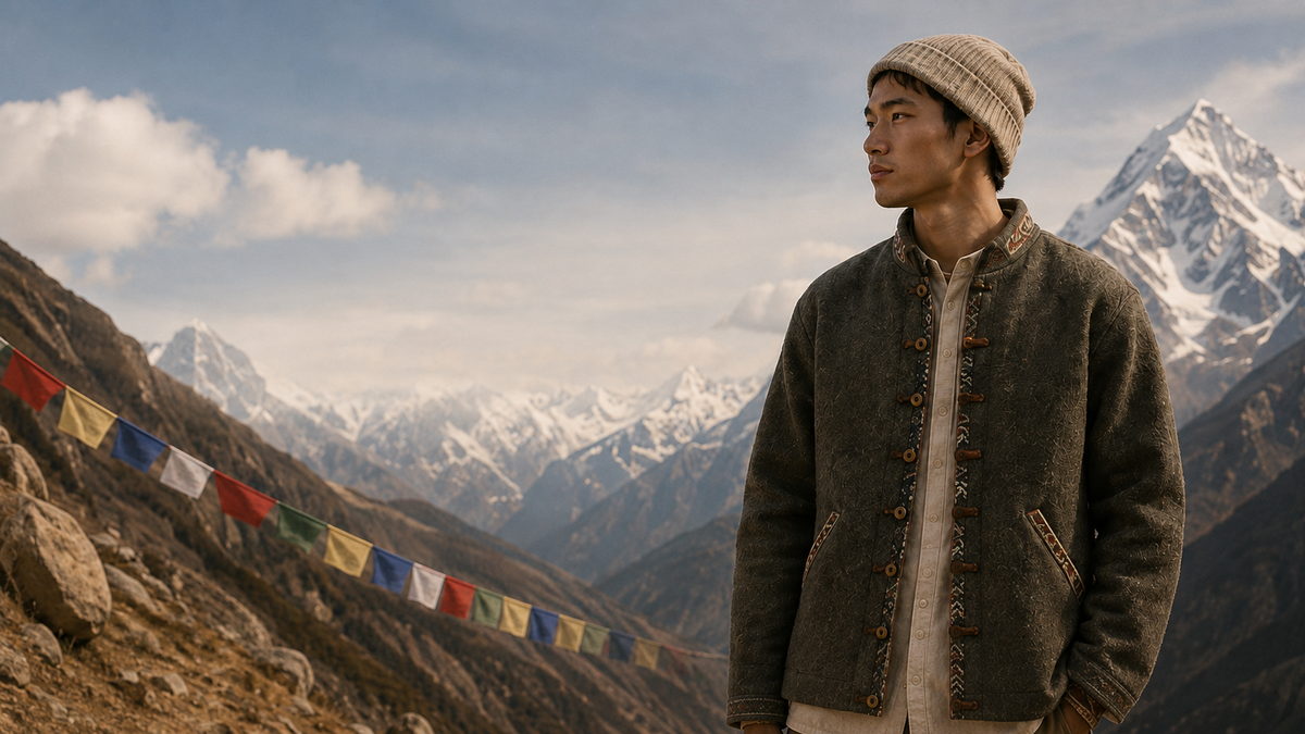 Manang House homepage hero banner rooted in Himalayan culture